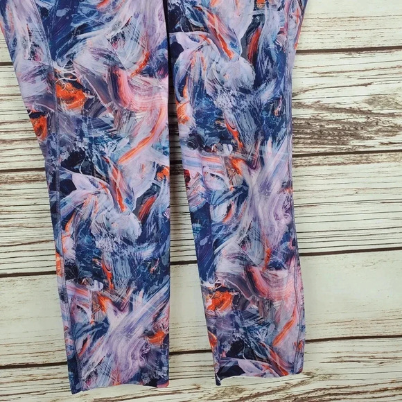 Lululemon Womens Size 10 Base Pace High Rise Crop Leggings Atmospheric Multi - Picture 5 of 12